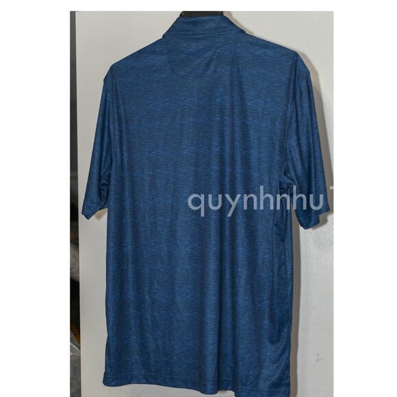 Greg Norman Men's ML75 Polo in blue - Picture 6 of 7